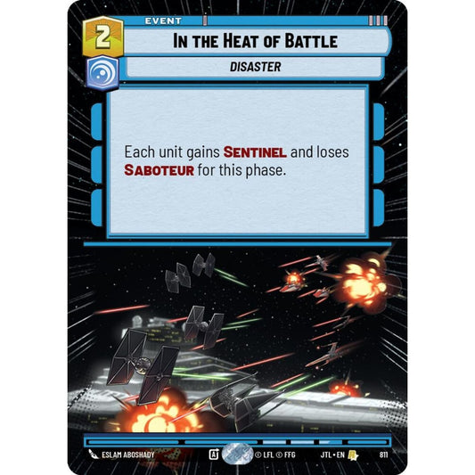In the Heat of Battle, R, JTL 811) Hyperspace Foil, Star Wars Unlimited