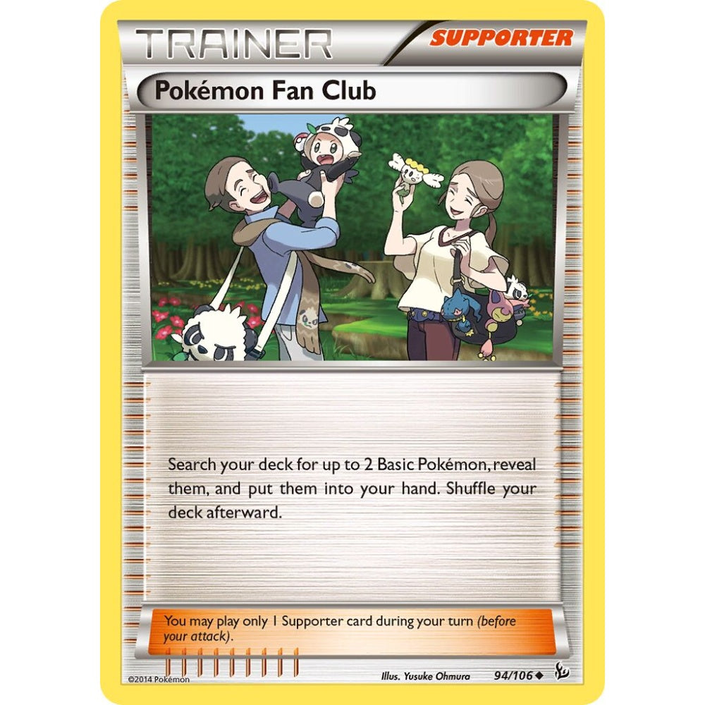 Pokémon Fan Club Uncommon 94/106 Pokemon Card Game Flashfire