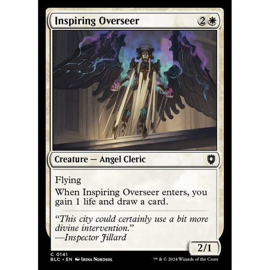 Inspiring Overseer, 141, common, Magic: The Gathering, Bloomburrow