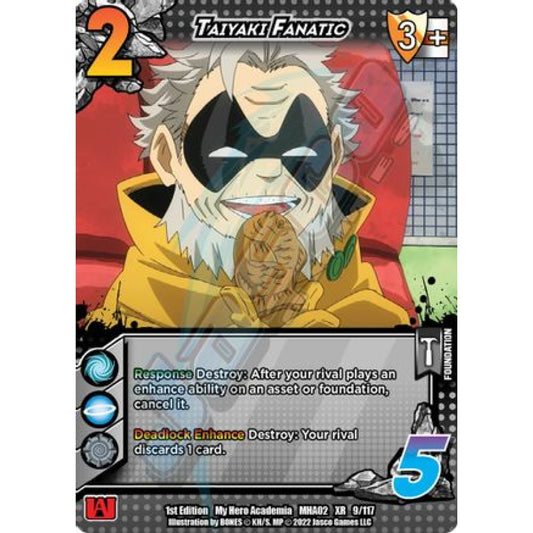Taiyaki Fanatic, 9/117, XR, UniVersus, MHA02 Crimson Rampage