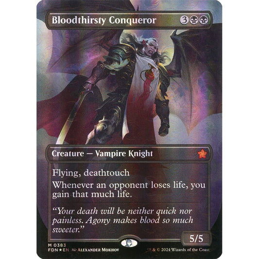 Bloodthirsty Conqueror, 383, mythic, Magic: The Gathering, Foundations