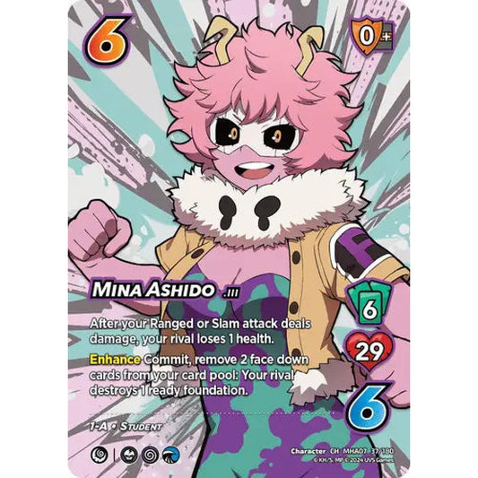 Mina Ashido, 37/180, CH, UniVersus, MHA07 Girl Power