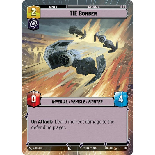 TIE Bomber, C, JTL 971) Hyperspace Foil, Star Wars Unlimited