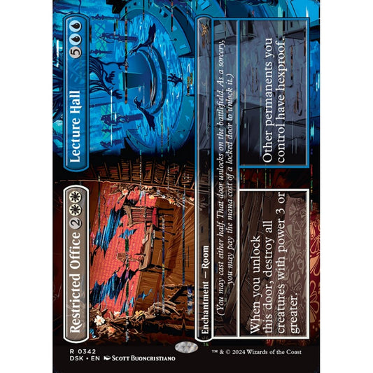 Restricted Office // Lecture Hall, 342, rare, Magic: The Gathering, Duskmourn: House of Horror