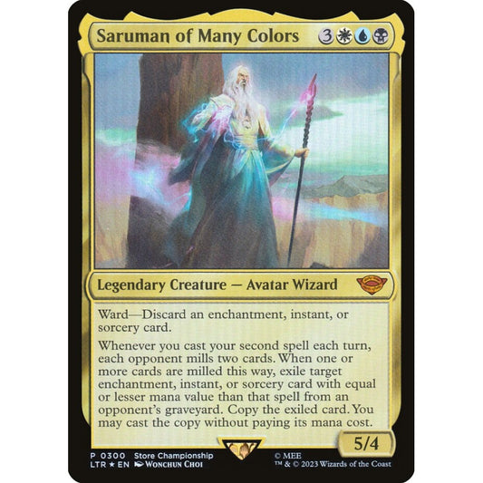 Saruman of Many Colors, mythic, 300, Magic the Gathering, The Lord of the Rings: Tales of Middle-earth