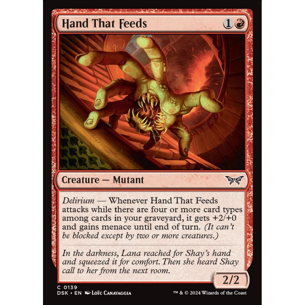 Hand That Feeds, 139, common, Magic: The Gathering, Duskmourn: House of Horror