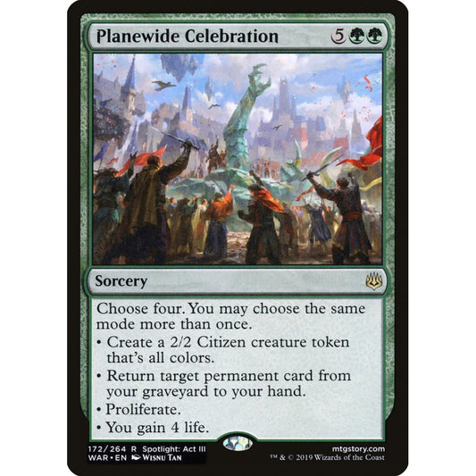 Planewide Celebration rare 172 Magic the Gathering War of the Spark