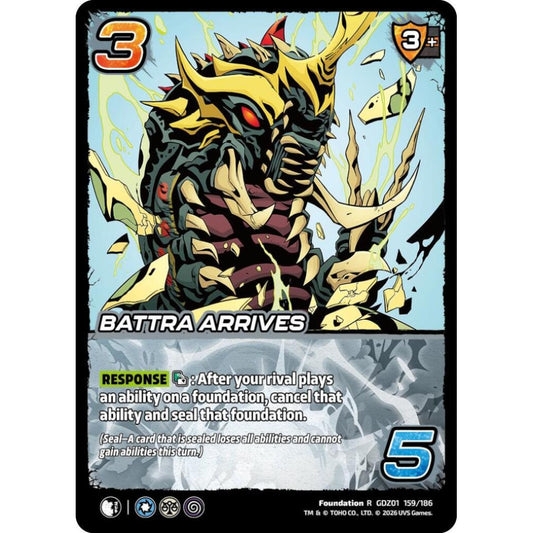 Battra Arrives GDZ01 159/186 GDZ01 Universus Godzilla: Reign of Kaiju Foundation R