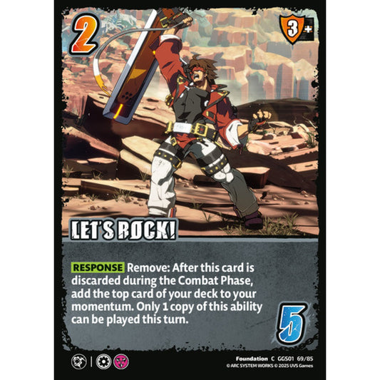 Let's Rock! 69/85 Universus Card Game Guilty Gear -Strive- C Non-Foil