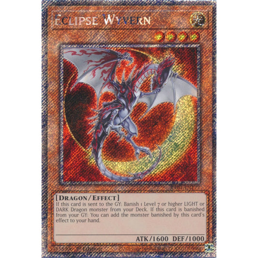 Eclipse Wyvern RA04-EN177 QCR Quarter Century Secret Rare Yu-Gi-Oh Quarter Century Stampede in Art