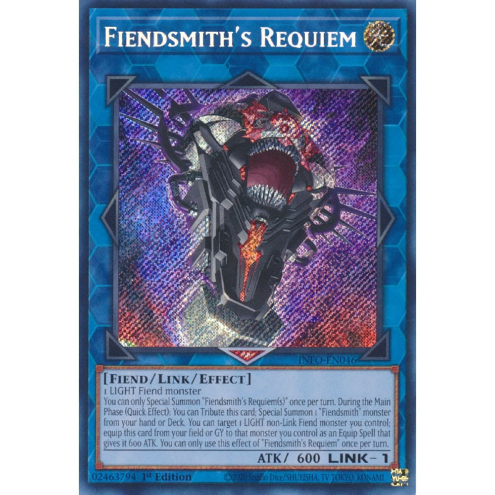 Fiendsmith's Requiem INFO-EN046 Secret Secret Rare Yu-Gi-Oh The Infinite Forbidden in Art