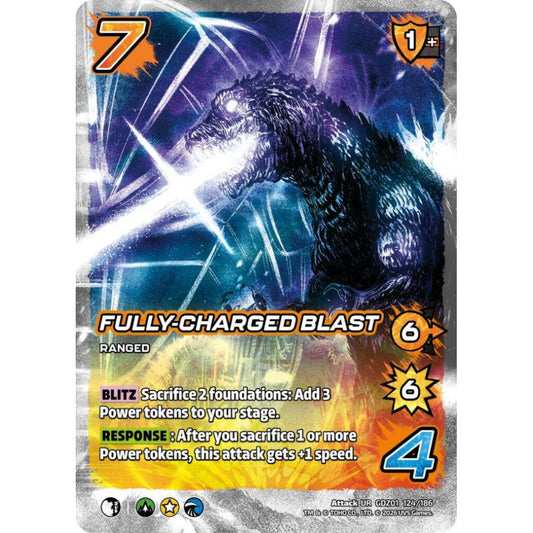 Fully-Charged Blast GDZ01 124/186 GDZ01 Universus Godzilla: Reign of Kaiju Attack UR