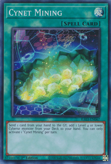 Cynet Mining RA03-EN067 Collector's Rare Collector's Rare Yu-Gi-Oh Quarter Century Bonanza in Art