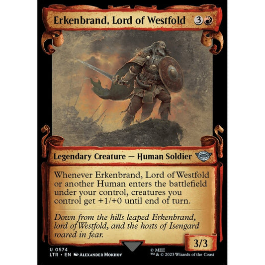 Erkenbrand, Lord of Westfold, uncommon, 574, Magic the Gathering, The Lord of the Rings: Tales of Middle-earth