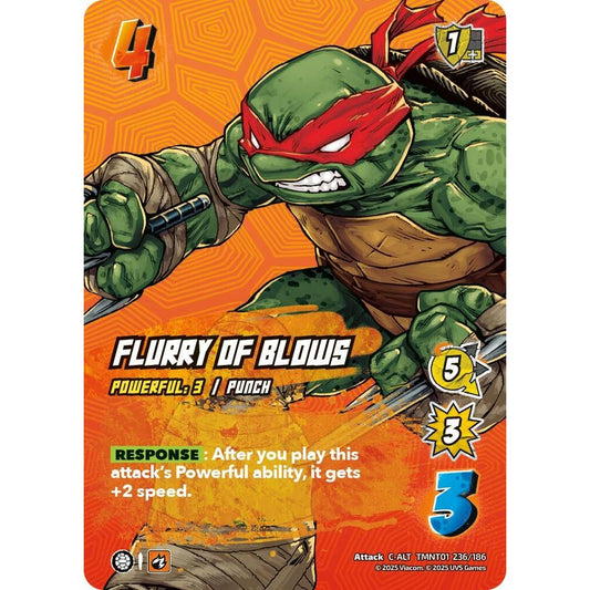 Flurry of Blows 236/186 TMNT01 Universus Teenage Mutant Ninja Turtles Attack C-ALT