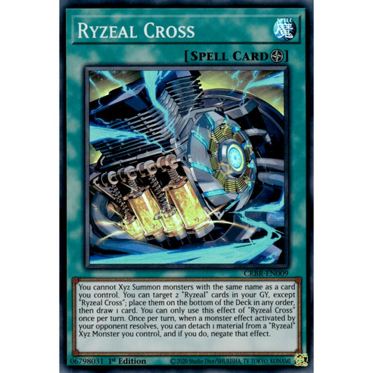 Ryzeal Cross CRBR-EN009 Collector's Rare Collector's Rare Yu-Gi-Oh Crossover Breakers in Art