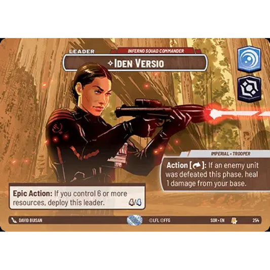 Iden Versio, 254, R, Star Wars Unlimited, Sparks Of Rebellion