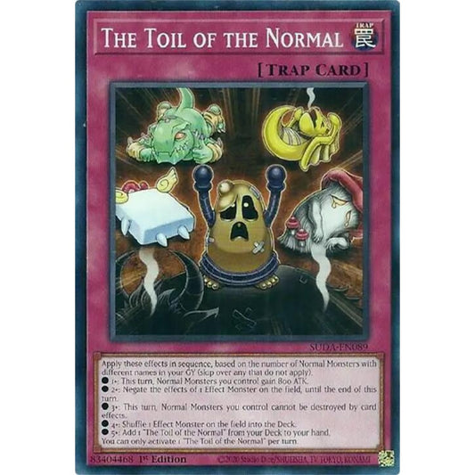 The Toil of the Normal SUDA-EN089 Common Yu-Gi-Oh Supreme Darkness