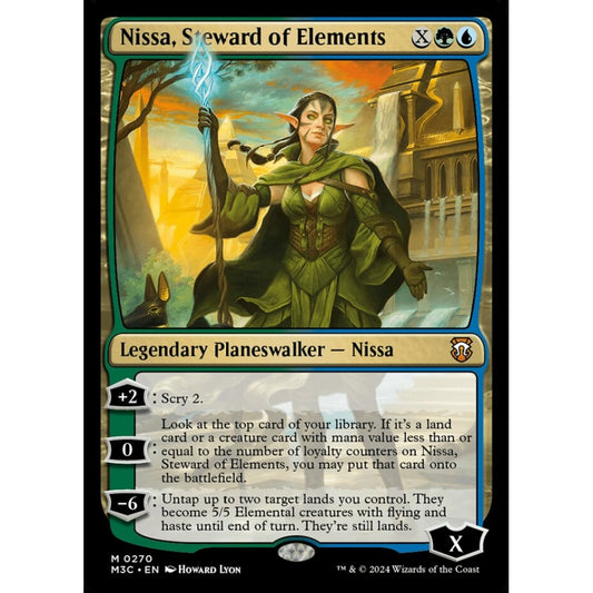 Nissa, Steward of Elements, 270, mythic, Magic: The Gathering, Modern Horizons 3
