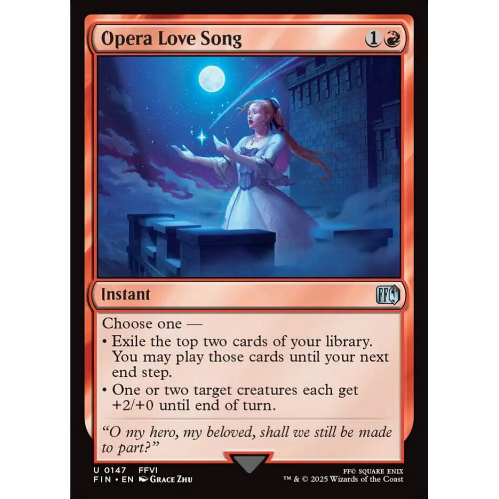 Opera Love Song uncommon 147 Magic the Gathering Final Fantasy