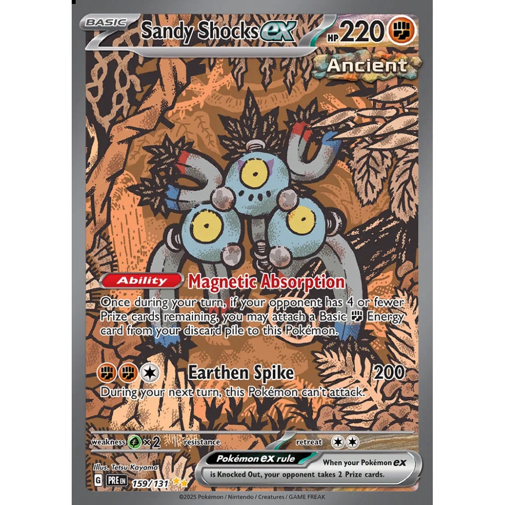 Sandy Shocks ex Special Illustration Rare 159/131 Pokemon Card Game Prismatic Evolutions