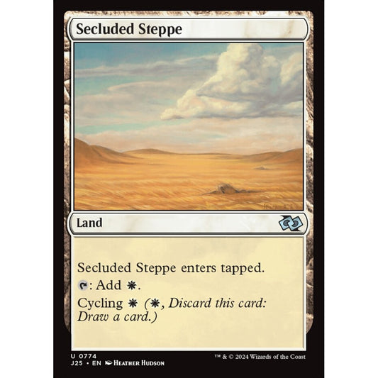 Secluded Steppe, 774, uncommon, Magic: The Gathering, Foundations Jumpstart