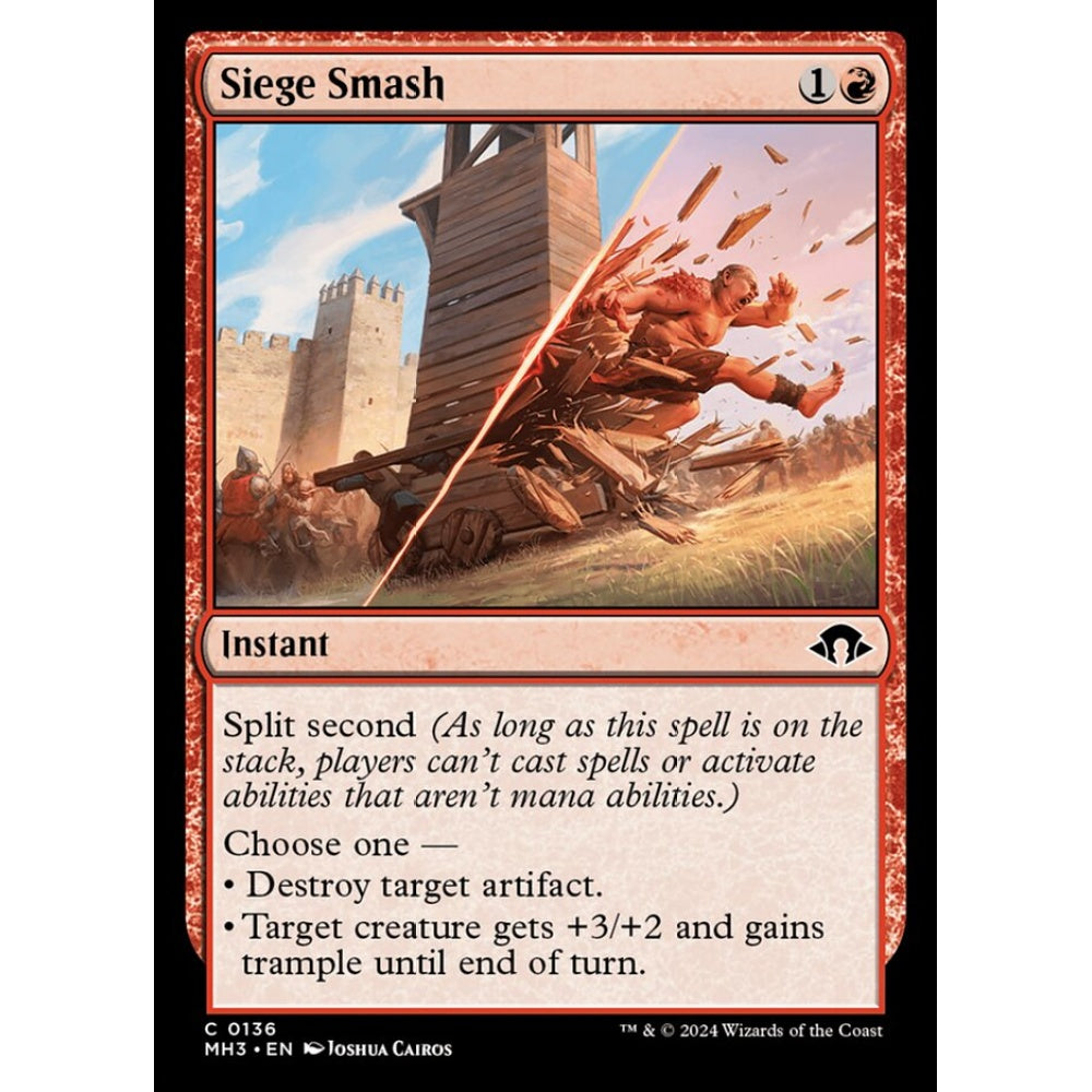Siege Smash, 136, common, Magic: The Gathering, Modern Horizons 3