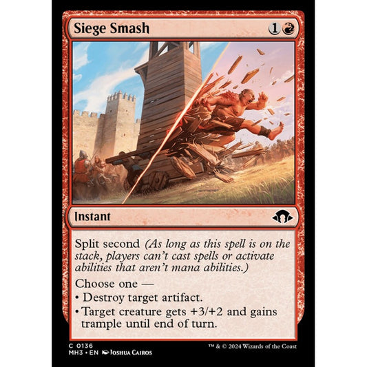 Siege Smash, 136, common, Magic: The Gathering, Modern Horizons 3