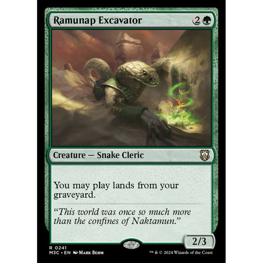 Ramunap Excavator, 241, rare, Magic: The Gathering, Modern Horizons 3