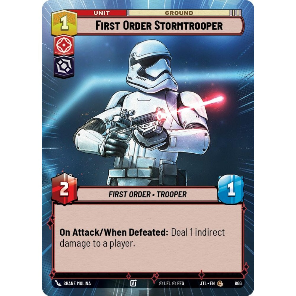 First Order Stormtrooper, C, JTL 866) Hyperspace Foil, Star Wars Unlimited