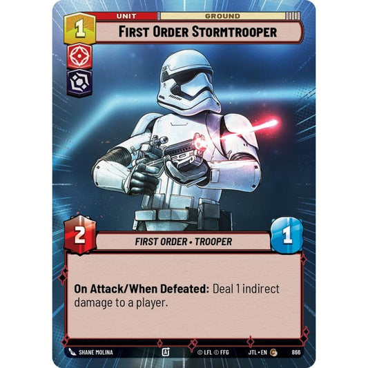 First Order Stormtrooper, C, JTL 866) Hyperspace Foil, Star Wars Unlimited