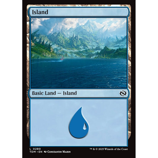Island common 280 Magic the Gathering Tarkir: Dragonstorm