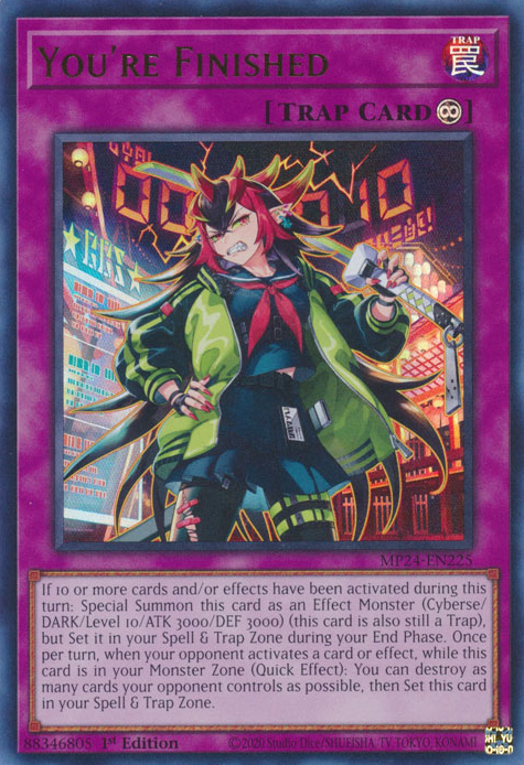 You're Finished MP24-EN225 Ultra Ultra Rare Yu-Gi-Oh 25th Anniversary Tin: Dueling Mirrors in Art