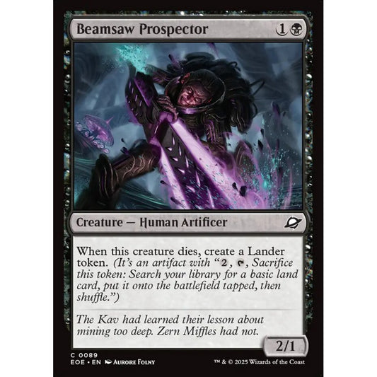 Beamsaw Prospector common 89 Magic the Gathering Edge of Eternities