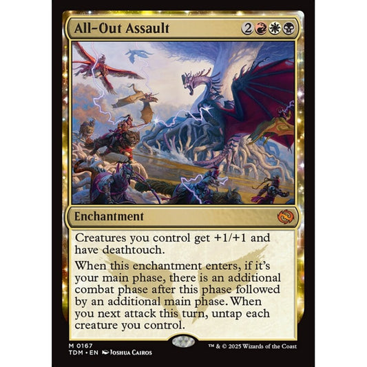 All-Out Assault mythic 167 Magic the Gathering Tarkir: Dragonstorm