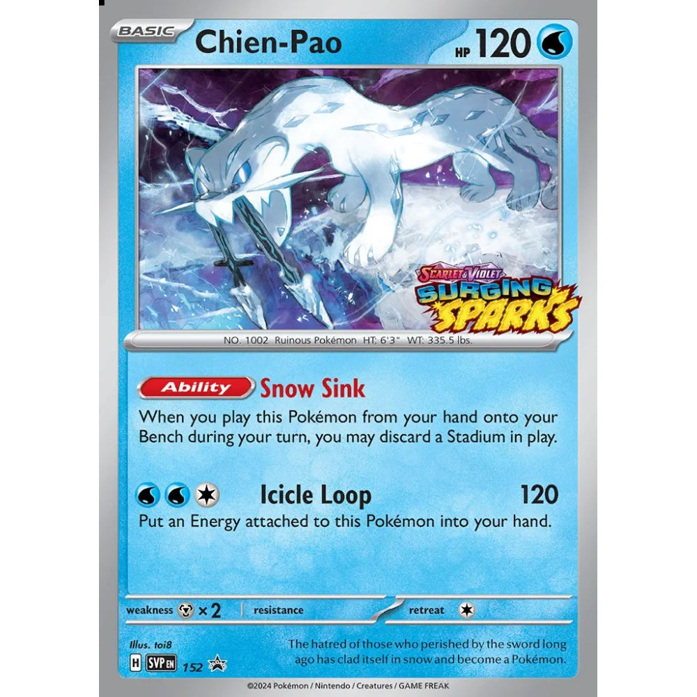 Chien-Pao Promo 152 Pokemon Card Game Scarlet & Violet Promos