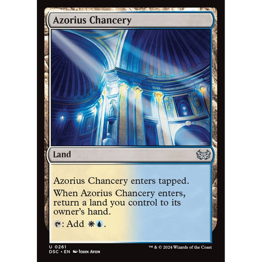 Azorius Chancery, 261, uncommon, Magic: The Gathering, Duskmourn: House of Horror