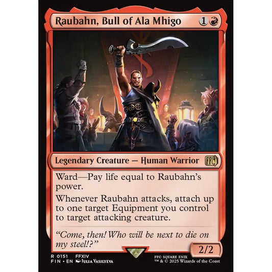 Raubahn, Bull of Ala Mhigo rare 151 Magic the Gathering Final Fantasy