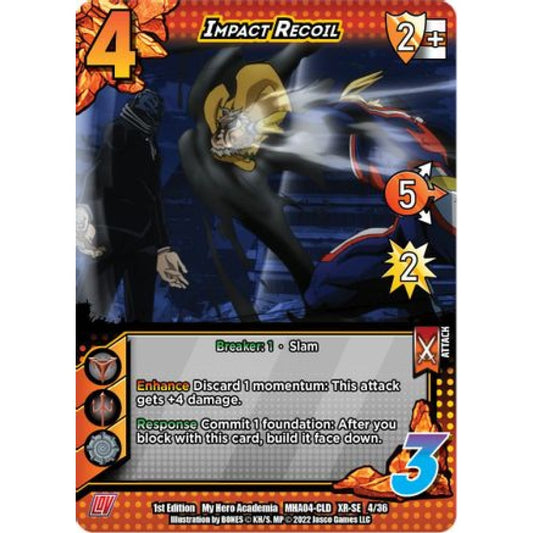 Impact Recoil, 4/36, XR-SE, UniVersus, MHA04 League of Villains