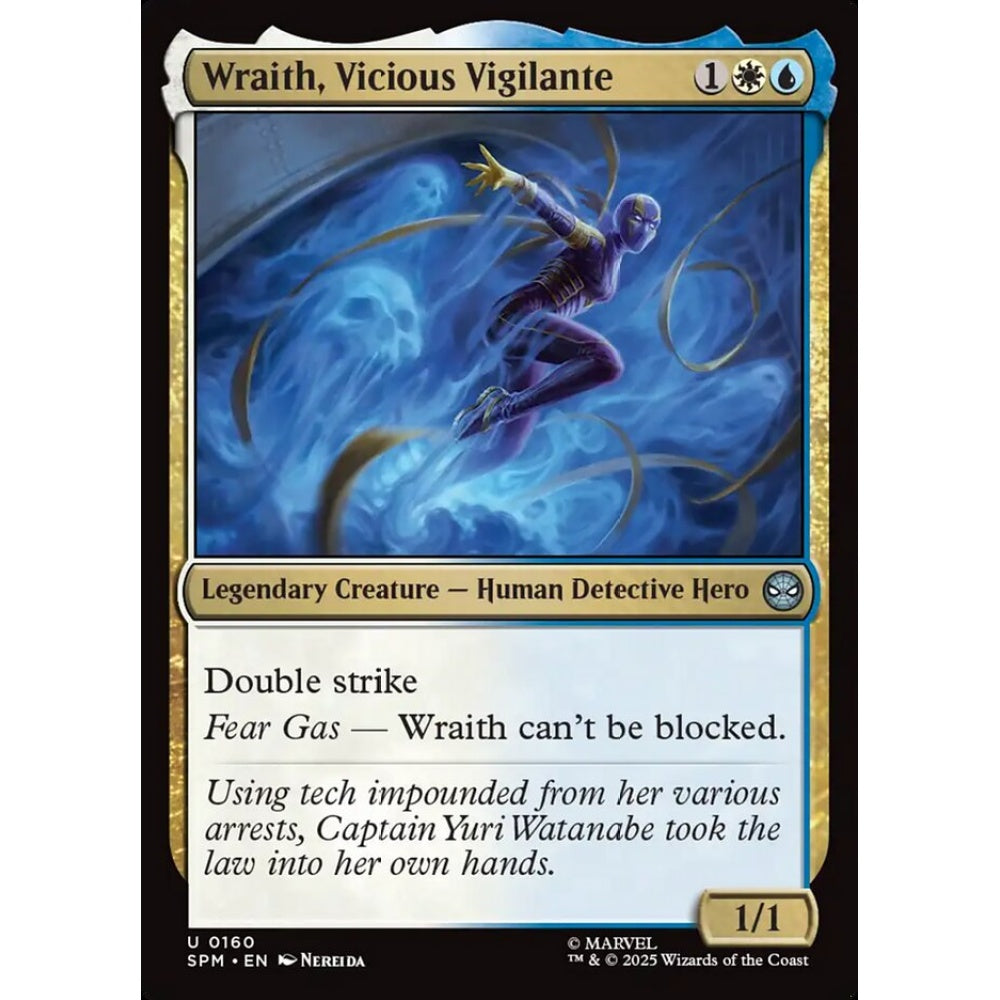 Wraith, Vicious Vigilante uncommon 160 Magic the Gathering Marvel's Spider-Man