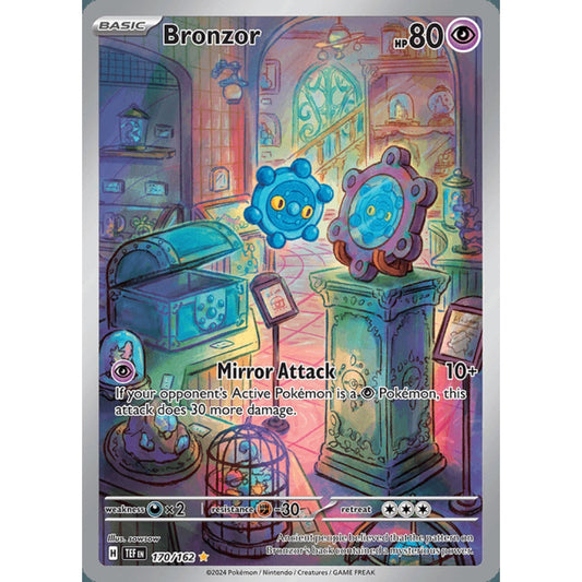 Bronzor Illustration Rare 170/162 Pokemon Card Game Temporal Forces