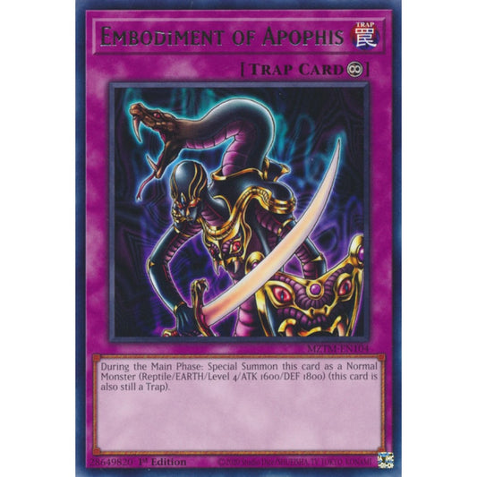 Embodiment of Apophis MZTM-EN104 Collector's Rare Collector's Rare Yu-Gi-Oh Maze of the Master in Art