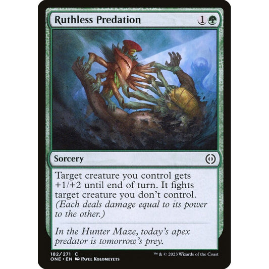 Ruthless Predation, common, 182, Magic the Gathering, Phyrexia: All Will Be One