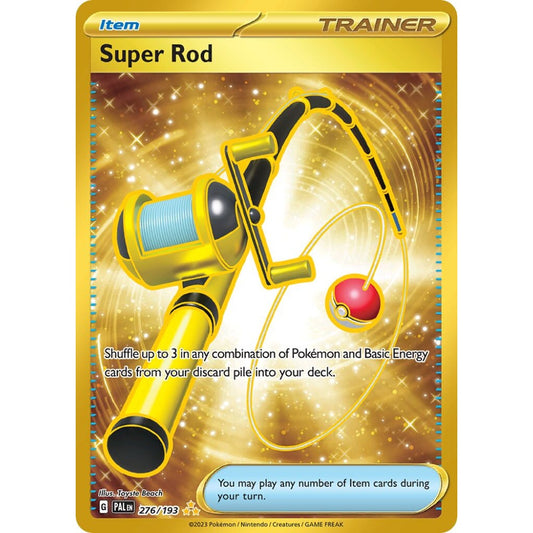 Super Rod Hyper Rare 276/193 Pokemon Card Game Paldea Evolved