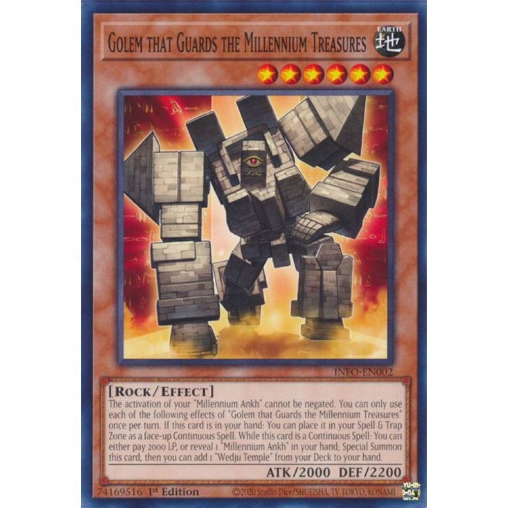 Golem that Guards the Millennium Treasures INFO-EN002 Common Yu-Gi-Oh The Infinite Forbidden