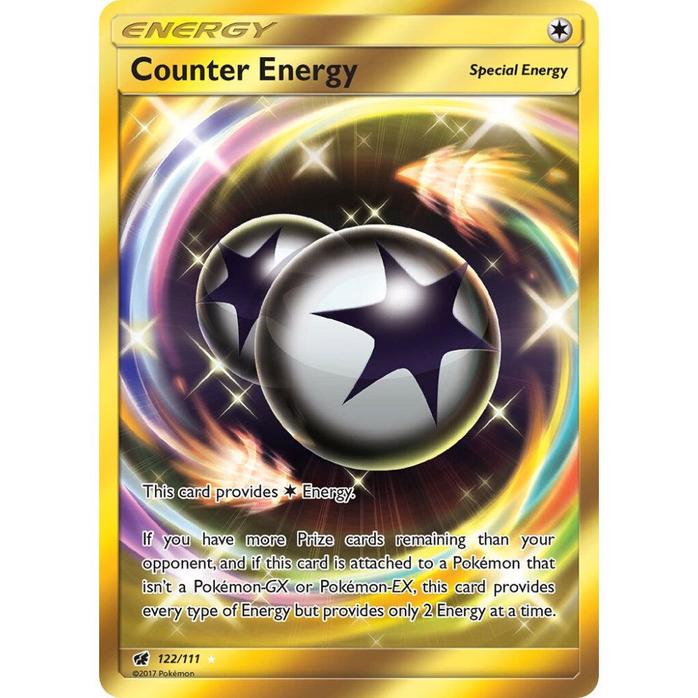 Counter Energy Rare Secret 122/111 Pokemon Card Game Crimson Invasion