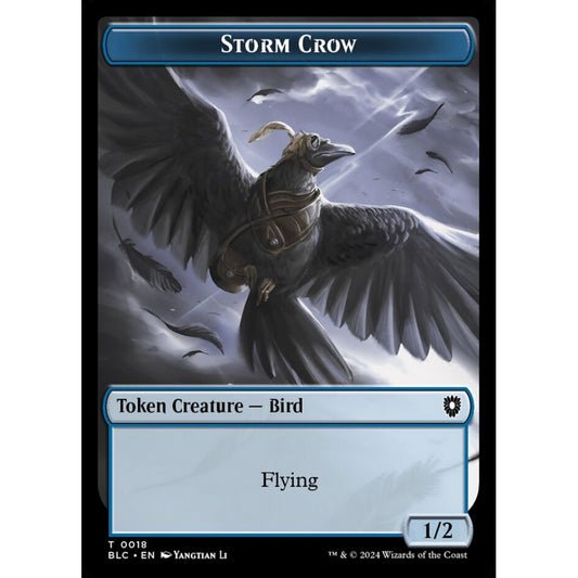 Storm Crow, 18, common, Magic: The Gathering, Bloomburrow