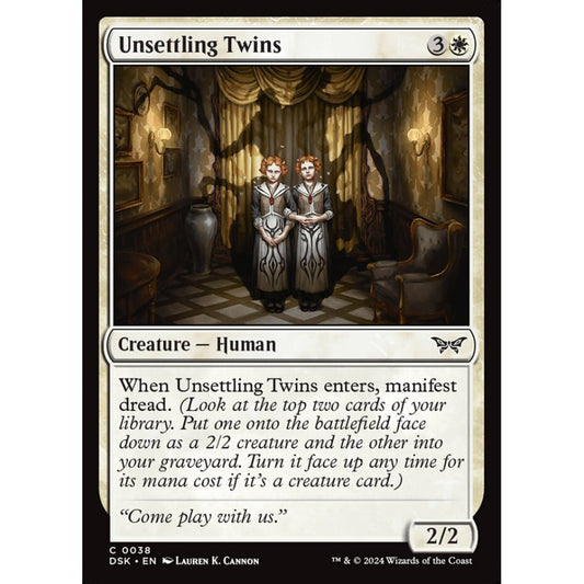 Unsettling Twins, 38, common, Magic: The Gathering, Duskmourn: House of Horror