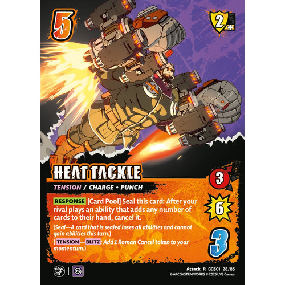 Heat Tackle 28/85 Universus Card Game Guilty Gear -Strive- R Foil