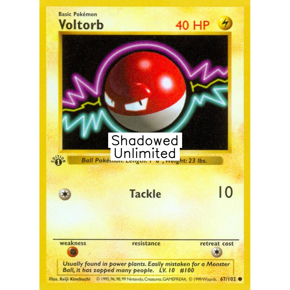 Voltorb Common 67/102 Pokemon Card Game Base Set